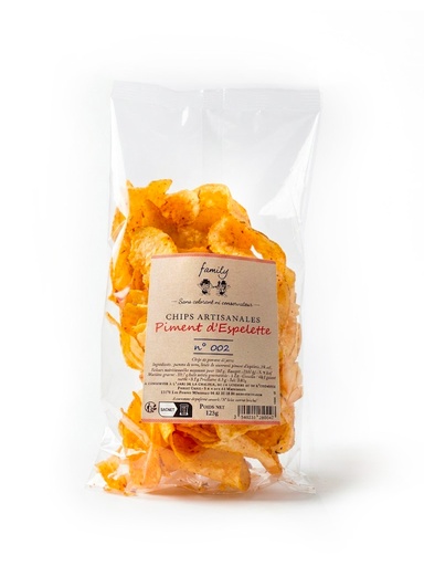 [PF406] Chips au piment d'Espelette - 125g